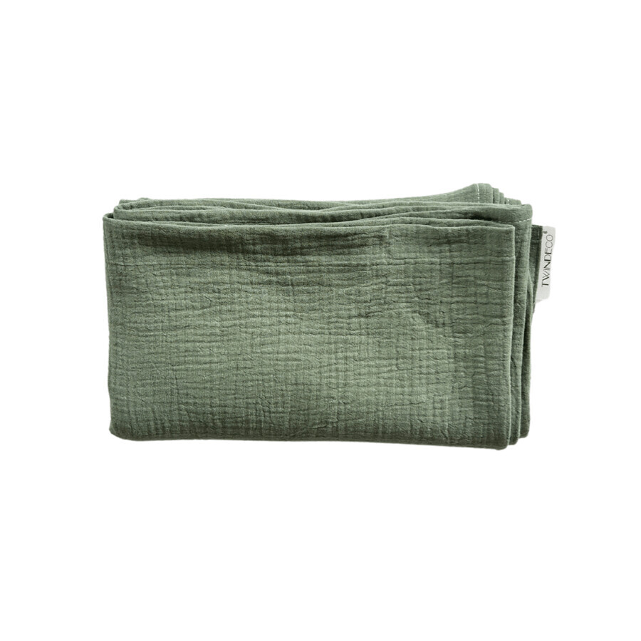 Mousseline deken, 120 x 100 cm, Mintgroen, Twindeco