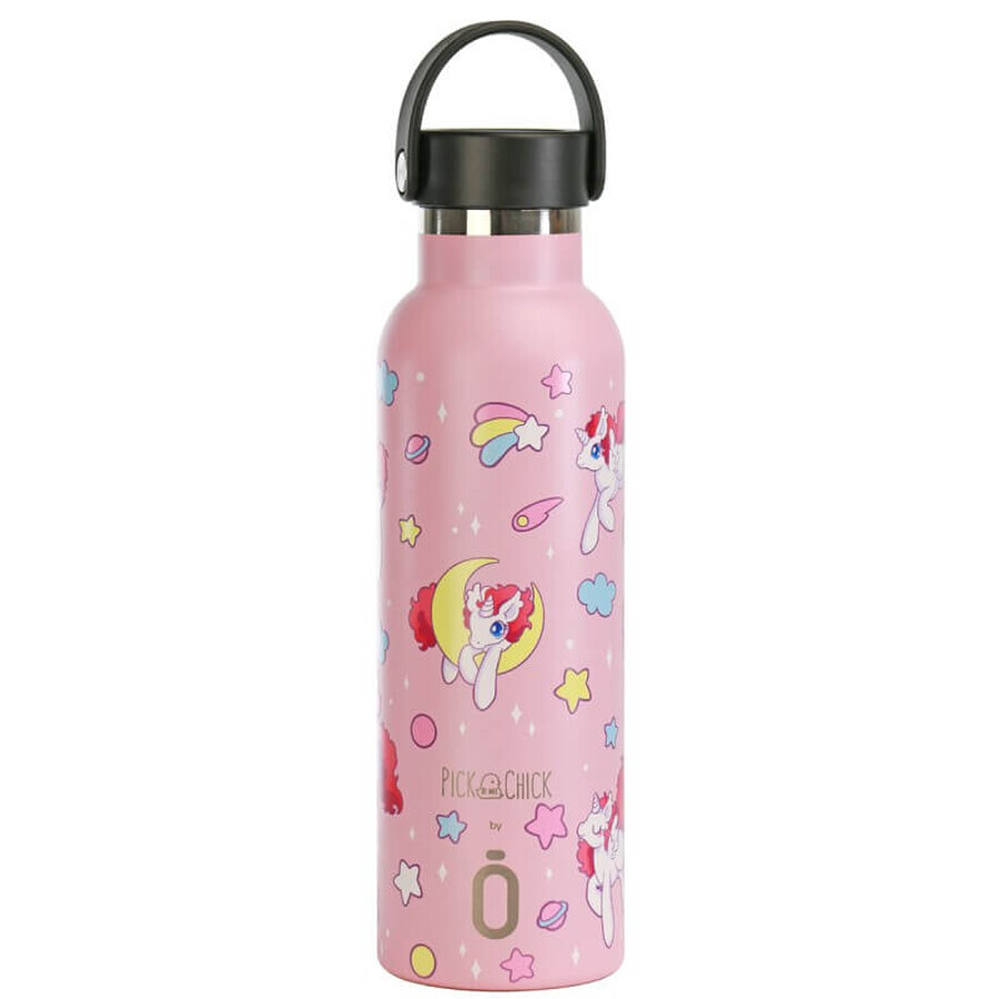 Thermos Runbott Pick Chick, Licornes Hawaï, 600 ml, Nazzuro