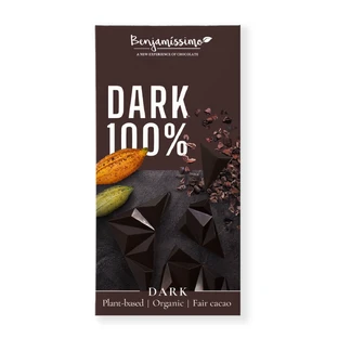 Dark chocolate 100% Organic, 60 g, Benjamissimo