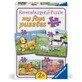 My First Puzzle - Families of farm animals, age 2+, Ravensburger