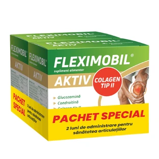 Verpakking Fleximobil Aktiv, 2 x 60 filmomhulde tabletten, Fiterman Pharma