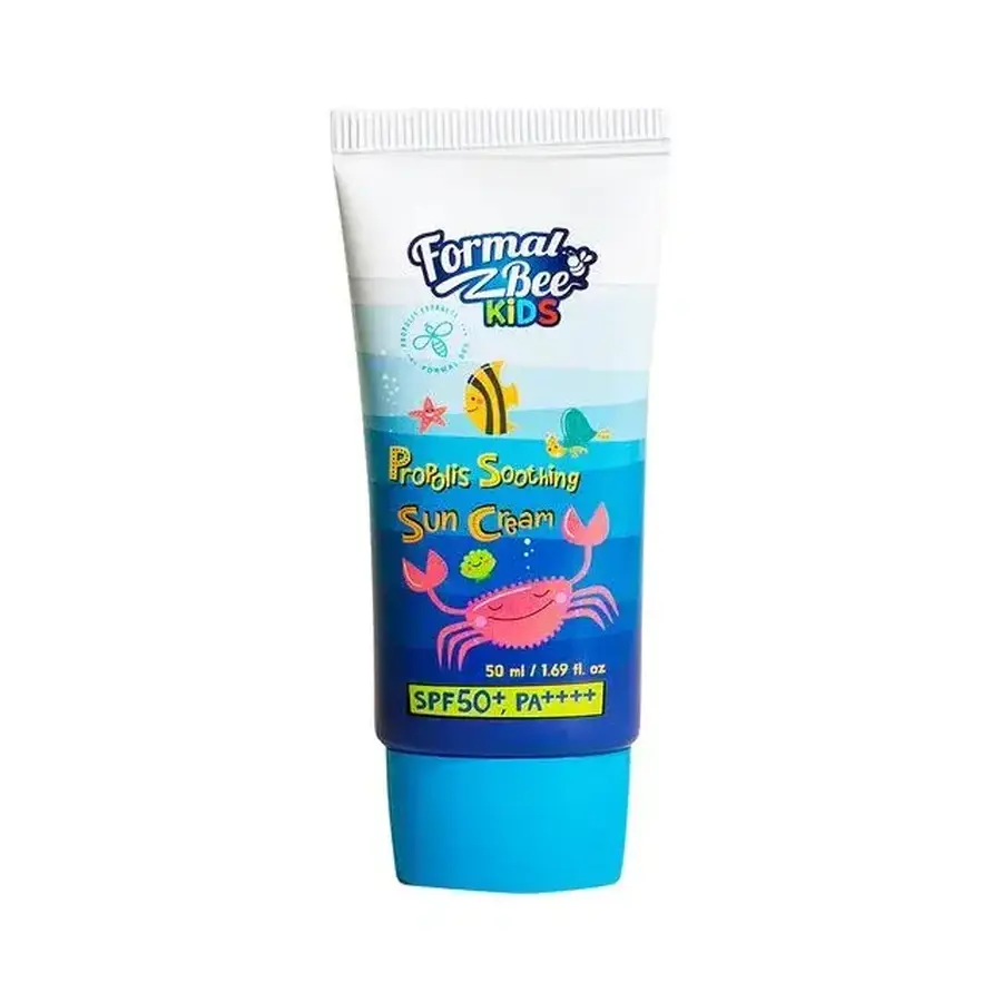 Beruhigende Sonnenschutzcreme mit Propolis SPF50+ PA++++ Kids, 50 ml, Formal Bee