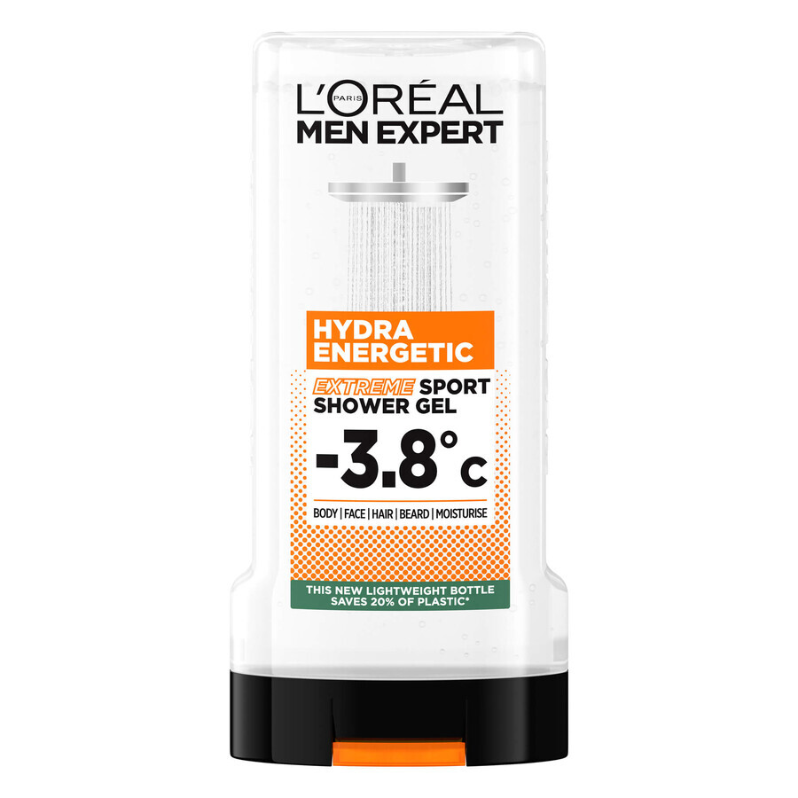 Hydra Energetic Extreme Sport Sport Men Expert Shower Gel for Men, 300 ml, Loreal Paris