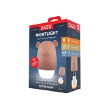 Nachtlampje met lichtsensor, 10 maanden+, Bruin, Benny de Beer, Zazu Kids