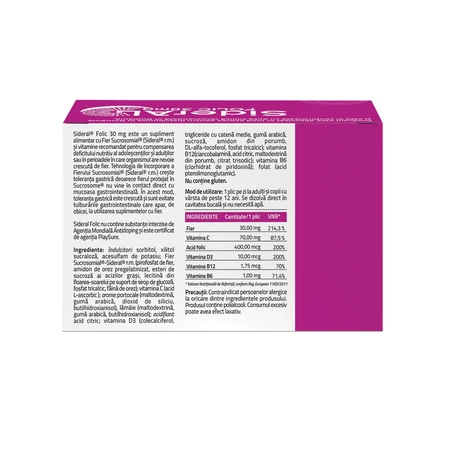 Sideral Folsäure, 30 mg, 20 Beutel, Labormed