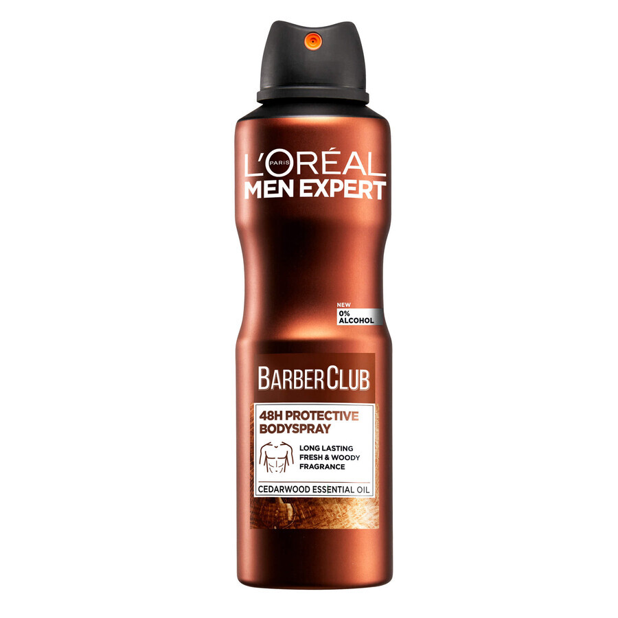 Spray antiperspirant pentru barbati Barber Club Men Expert, 150 ml, Loreal Paris