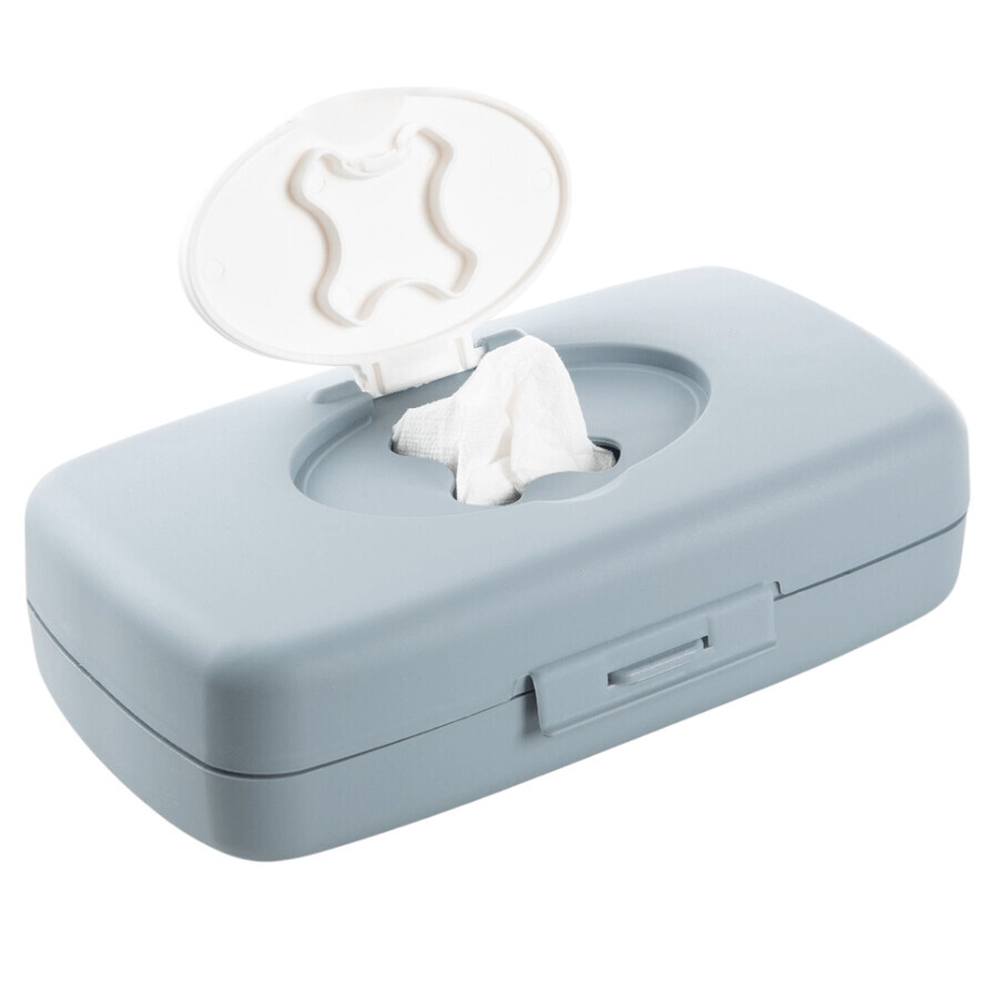 Caja dispensadora de toallitas húmedas, Gris, BabyJem