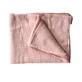 Manta de muselina Flor de algodón Flor de algodón, 120 x 100 cm, Rosa, Twindeco