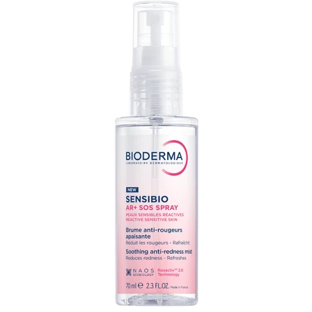 Anti-redness soothing spray for sensitive and reactive skin Sensibio AR+, 70 ml, Bioderma