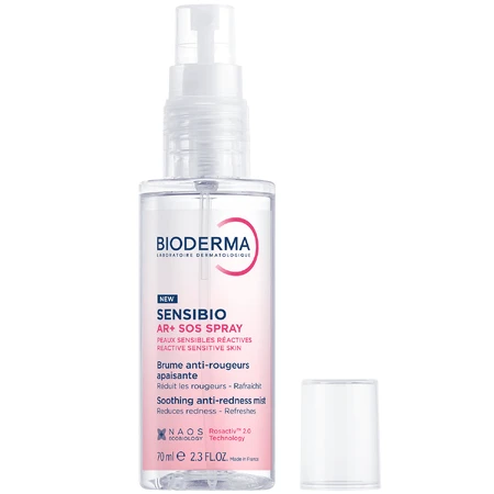 Anti-redness soothing spray for sensitive and reactive skin Sensibio AR+, 70 ml, Bioderma