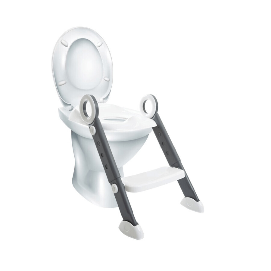 Foldable reducer with toilet ladder, 12 months+, White, BabyJem