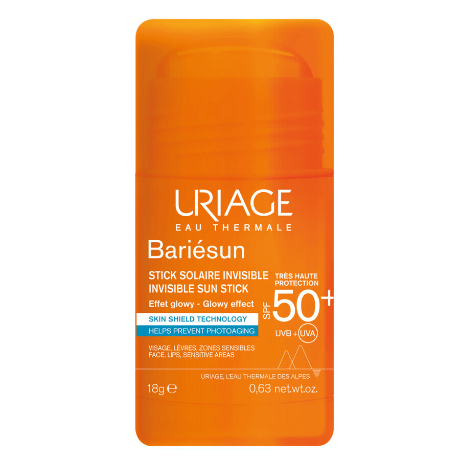 Invisible Stick SPF50+ Bariesun, 18 g, Uriage