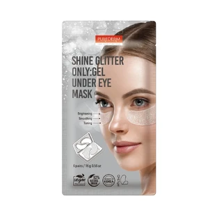 Glitter ooggelmasker, 6 paar, Purederm