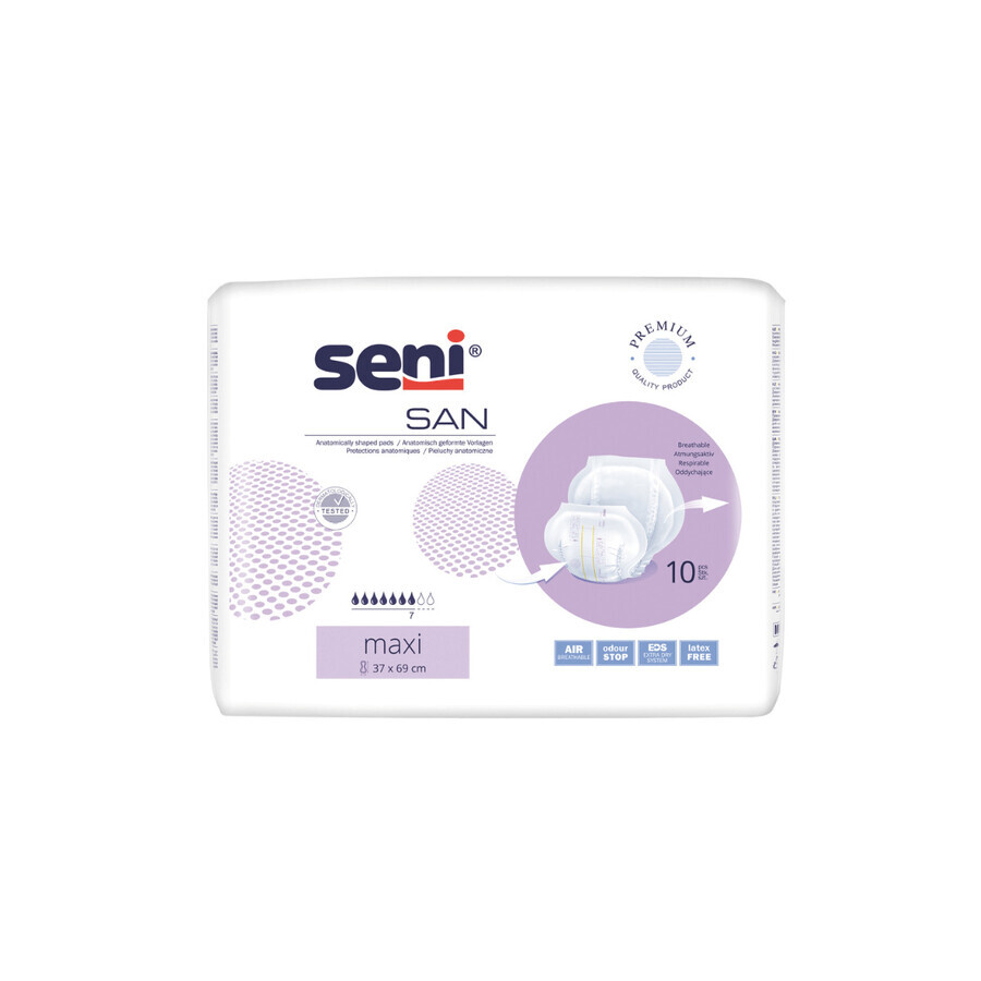San Uni incontinence pads, 10 pcs, Seni