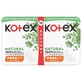 Compresas absorbentes hipoalergénicas naturales, Normal, 16 unidades, Kotex