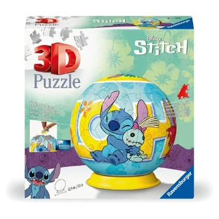 Puzzle 3D - Disney Stitch Ball, 72 pièces, Ravensburger