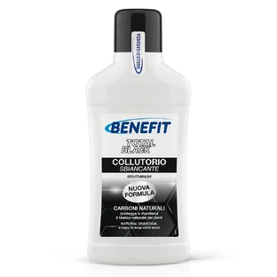 Enjuague bucal con carbón vegetal, Total Black, 500 ml, Benefit