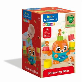 Balance bear with Montessori Baby activities, 18 months+, Clementoni