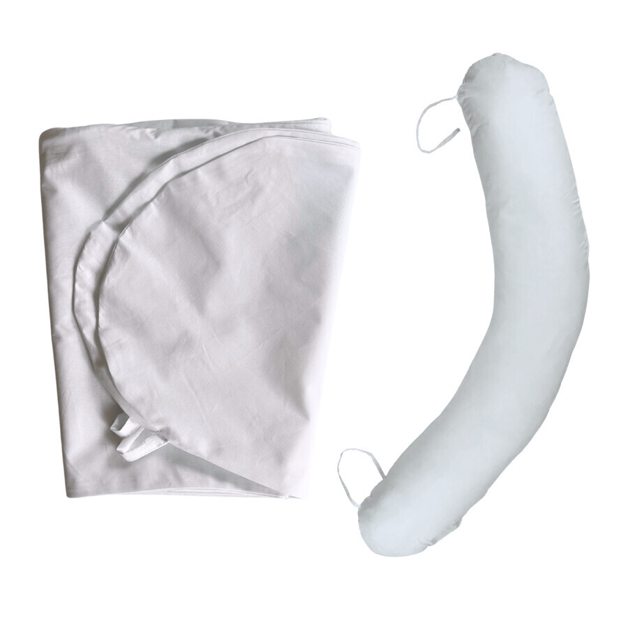 Funda de cojín de maternidad Grande, Blanco, Twindeco