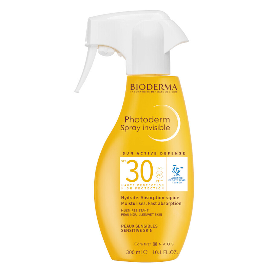 Invisible sun protection spray SPF30 Photoderm, 300 ml, Bioderma
