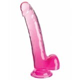 Gode réaliste Pipedream King Cock Clear TPE Pink