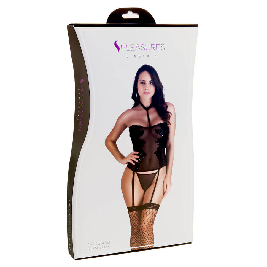 Unterwäsche-Set S Pleasures Schwarz (Einheitsgröße)
