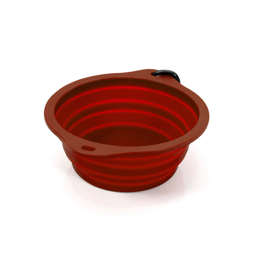 Vouwbare Dierenbak Gloria Rood Siliconen Aluminium 550 ml