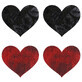 Nipple shield Peekaboo Black One size Hearts