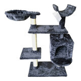 Krabpaal voor Katten Gloria Jarama Boomstructuur Grijs Hout Papier Sisal (35 x 100 x 60 cm)