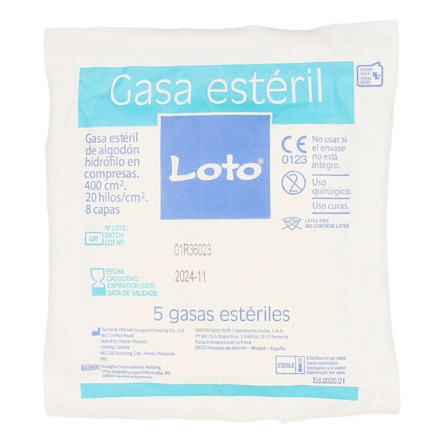 Sterilized Gauze Indasec 307-0150 100% cotton Sterilized Gauze Indasec 307-0150 100% cotton
