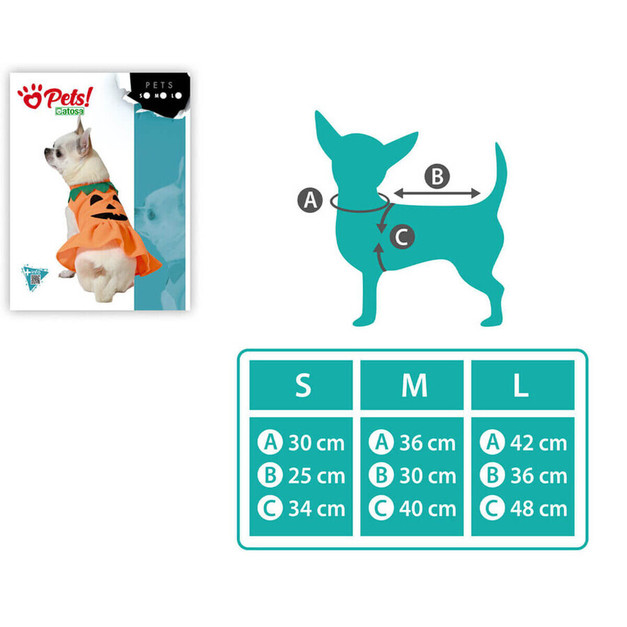 déguisement pour chien Citrouille Taille M déguisement pour chien Citrouille Taille M