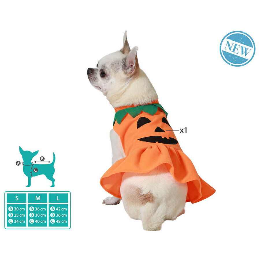 déguisement pour chien Citrouille Taille M déguisement pour chien Citrouille Taille M
