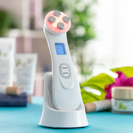 Gezichtsmassager met Radiofrequentie, Fototherapie en Elektrostimulatie Wace InnovaGoods