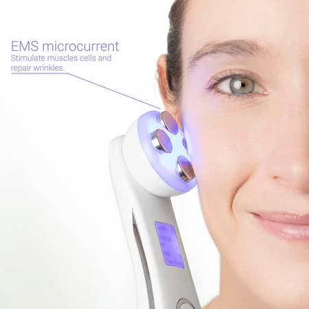 Gezichtsmassager met Radiofrequentie, Fototherapie en Elektrostimulatie Wace InnovaGoods