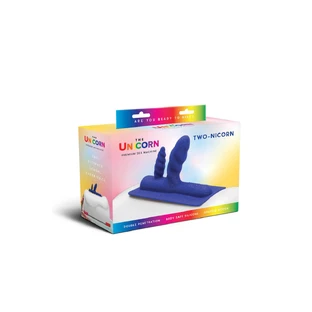 Masturbator De Cowgirl Eenhoorn Aanzetstuk Twee-Nicorn Blauw Ø 3,6 cm