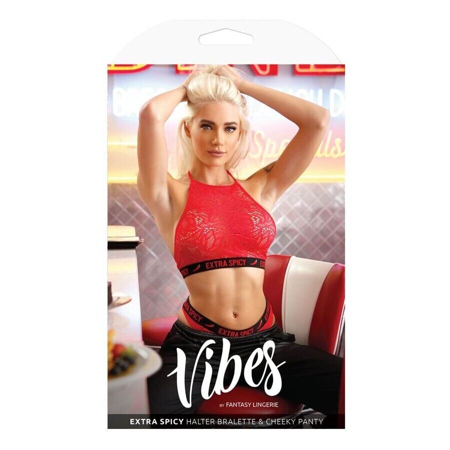 Set lenjerie intimă Fantasy Lingerie Red (M/L)