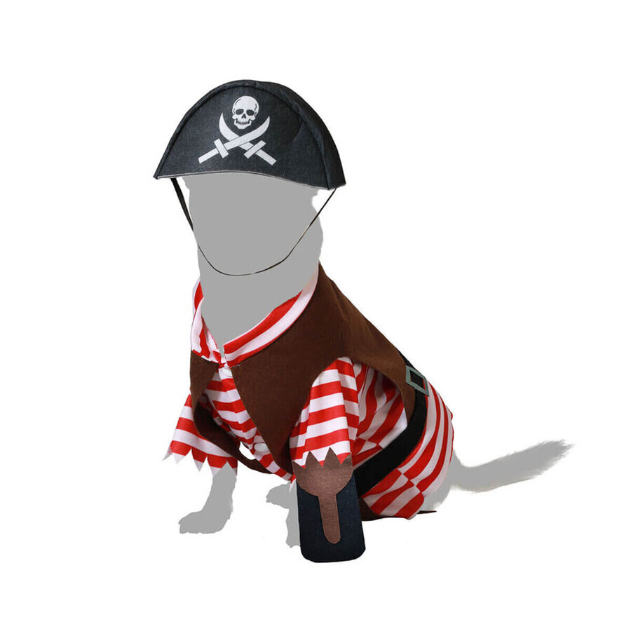 Kostuum voor honden L Piraat