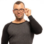 Monture de Lunettes Homme Police Bleu Ø 52 mm Monture de Lunettes Homme Police Bleu Ø 52 mm