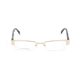 Unisex' Montura de gafas Alexander McQueen AMQ-4159-R2E Dorada Ø 51 mm