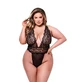Justaucorps Baci Lingerie Deep V Black Queen size