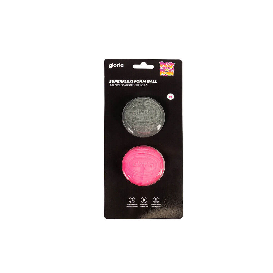 Minge pentru animale de companie Gloria PLAY AND RUN Gri Spumă TPR M 6,35 cm 2 Unități