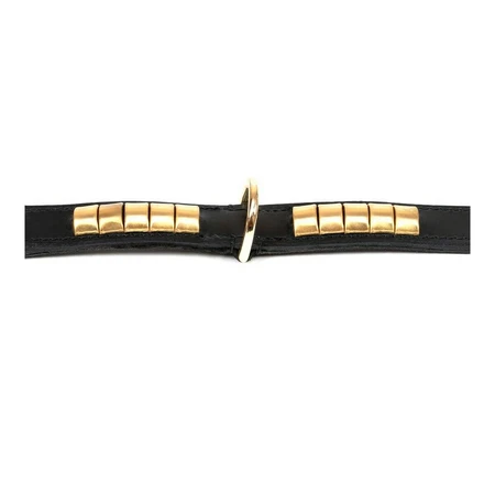 Hondenhalsband Gloria Duna Zwart Gouden (45cm) (45 x 2.5 cm)