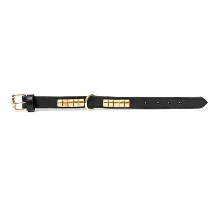 Hondenhalsband Gloria Duna Zwart Gouden (45cm) (45 x 2.5 cm)