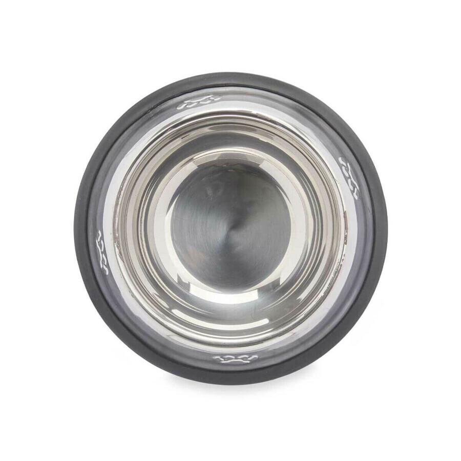 Ciotola per cani Mascow 311 Grigio Argentato Gomma Metallo 35 x 0,03 x 25 cm (24 Unità)