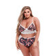Lace Underwear Set Baci Lingerie Floral &amp; Lace Grey (XL)