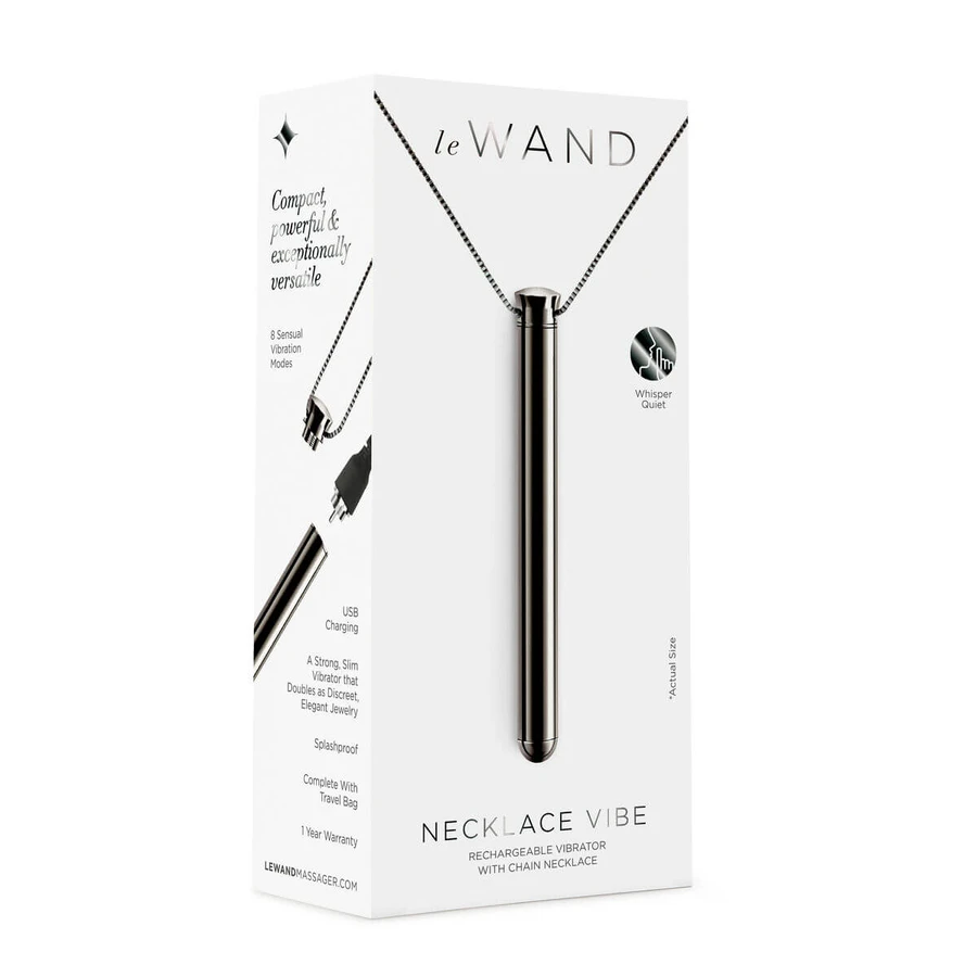 Bullet Vibrator Le Wand Halsketting Hanger Zwart
