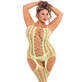 Bodystocking Pink Lipstick Yellow (L)