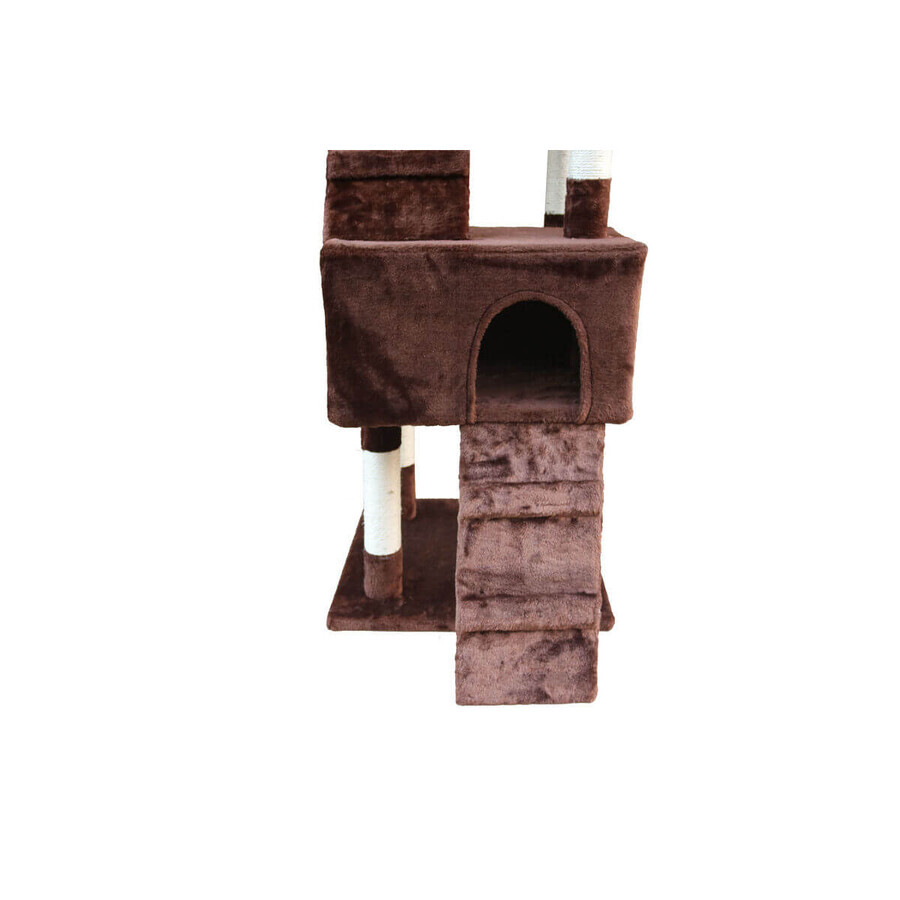 Katzenkratzbaum Gloria 50 x 50 x 170 cm Braun Holz Papier Sisal Katzenkratzbaum Gloria 50 x 50 x 170 cm Braun Holz Papier Sisal