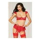 Set di biancheria intima Seven Til Midnight Red