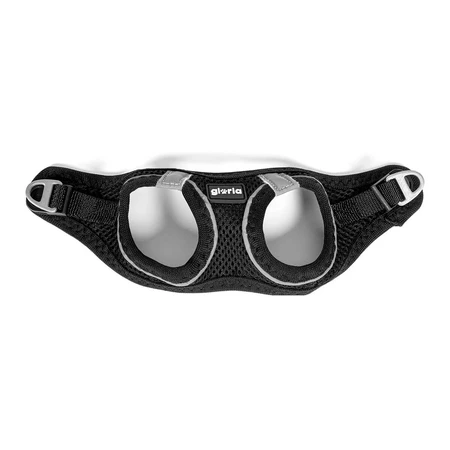 Harnais pour Chien Gloria Air Mesh Star Noir Taille XXS (24-26 cm)